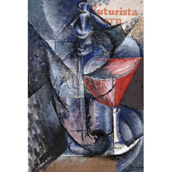 РЕПРОДУКЦИИ НА КАРТИНИ Натюрморт със стъкло и сифон (1914)